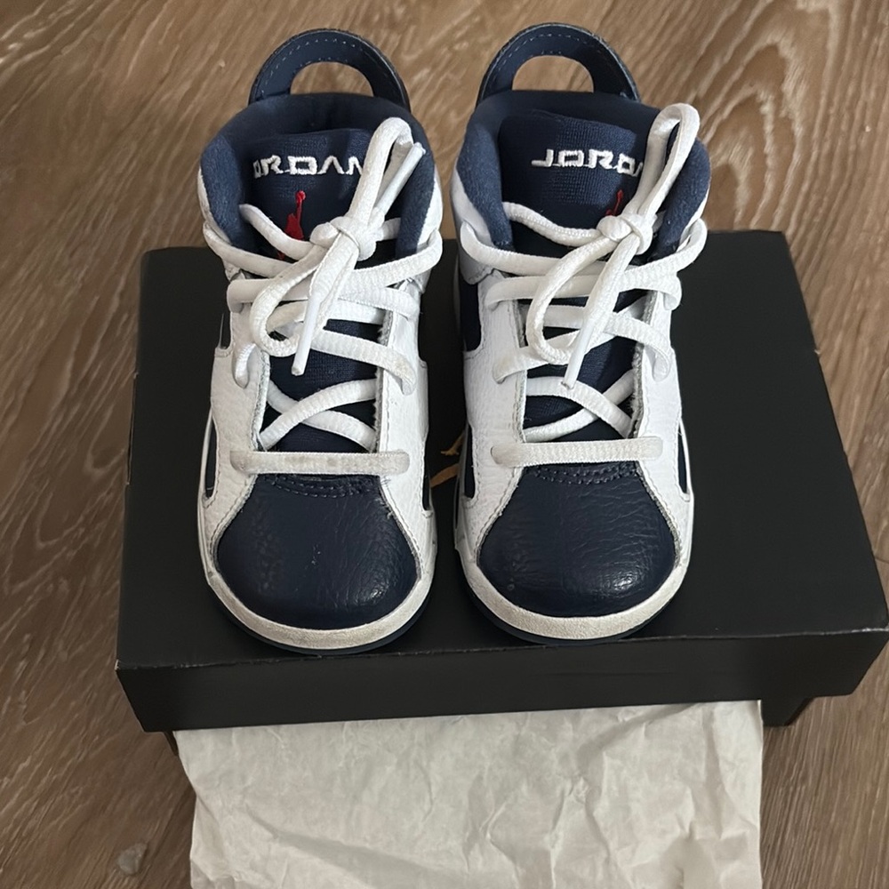 Jordan Kids' Navy and White Sneakers